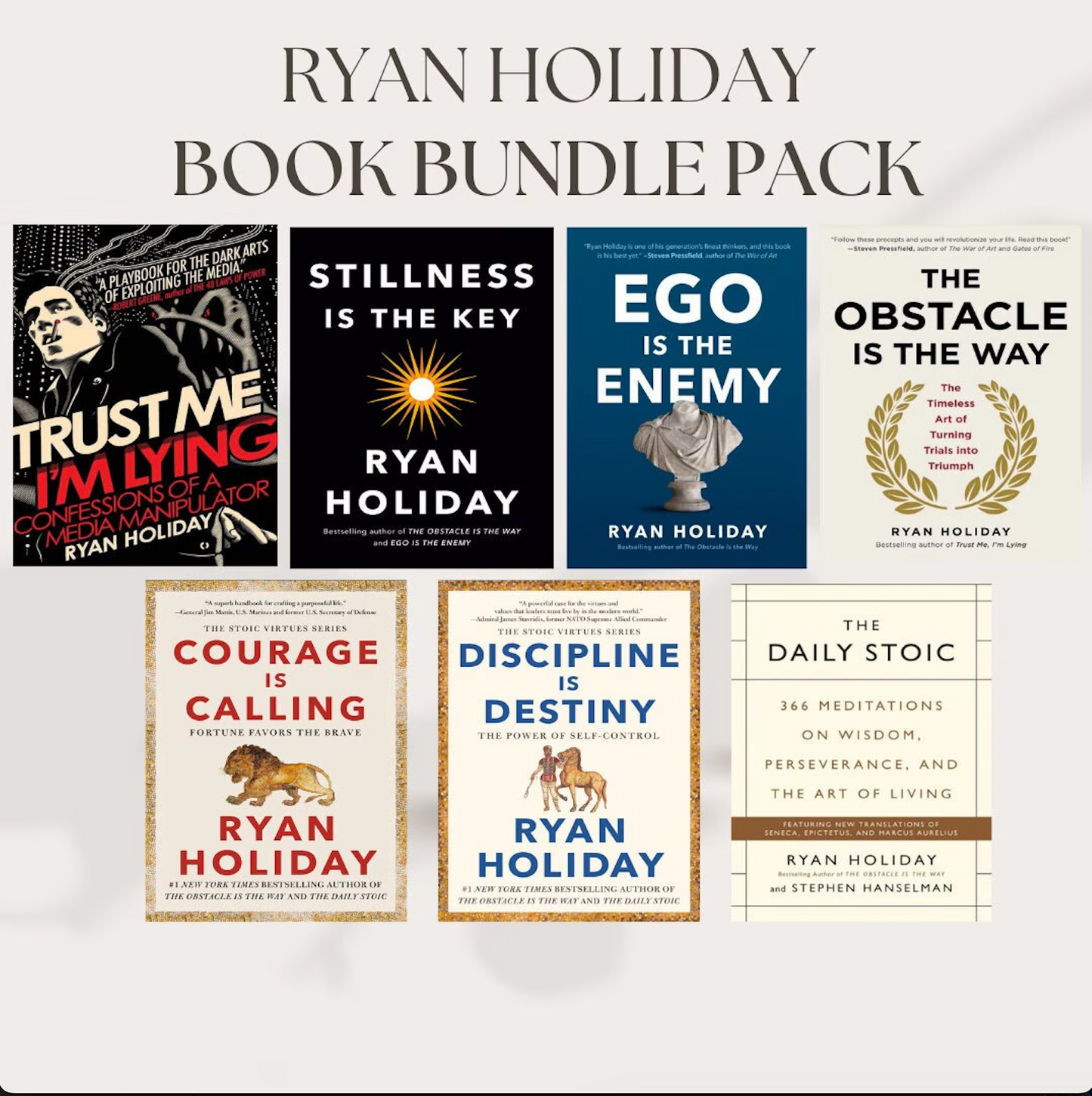 Ryan Holiday 7 Best Books Bundle Pack PDF Download