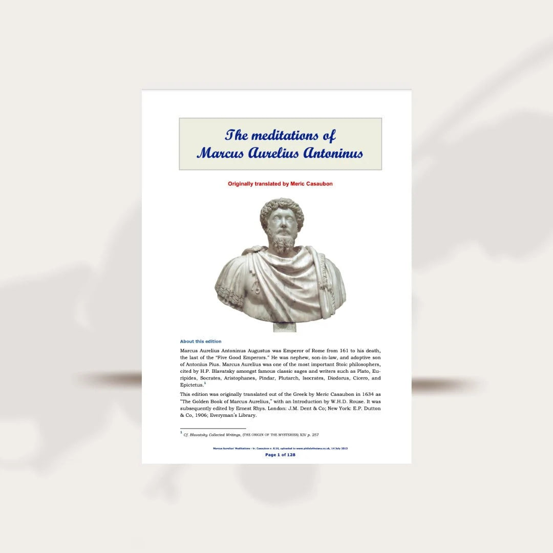 Meditations by Marcus Aurelius PDF Digital Download